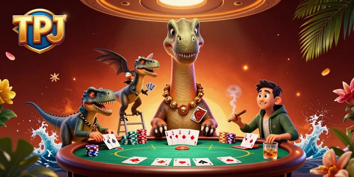 TPJ's exciting poker scene with vibrant characters and dynamic game elements