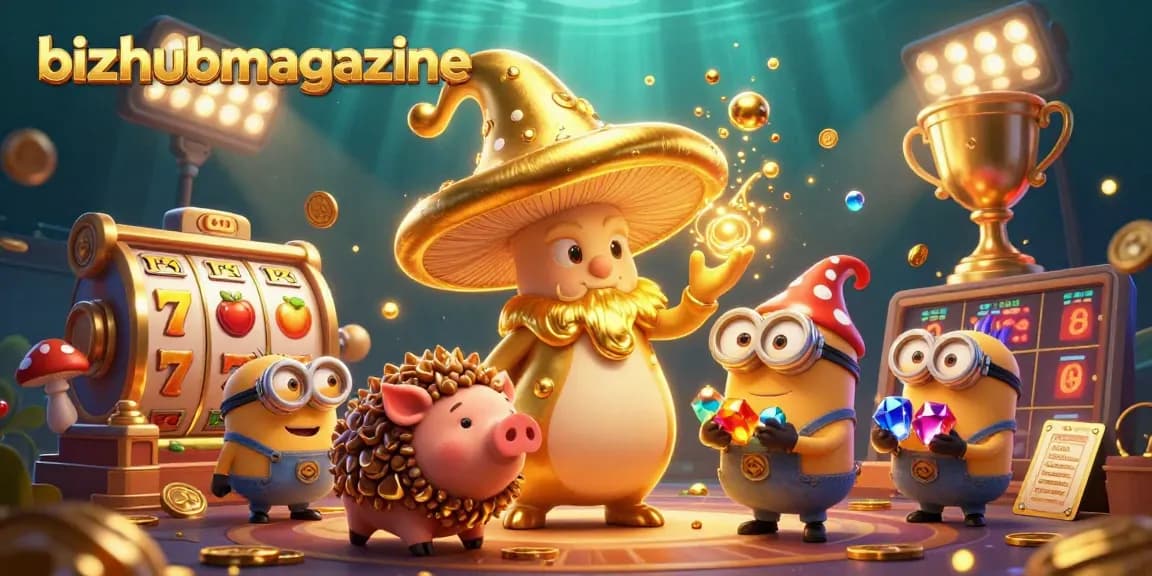 Experience the enchanting world of bizhubmagazine with a magical casino scene filled with treasures and rewards.