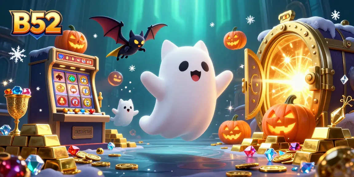 Float through the B52 haunted casino mansion with a friendly ghost cat and treasure galore.