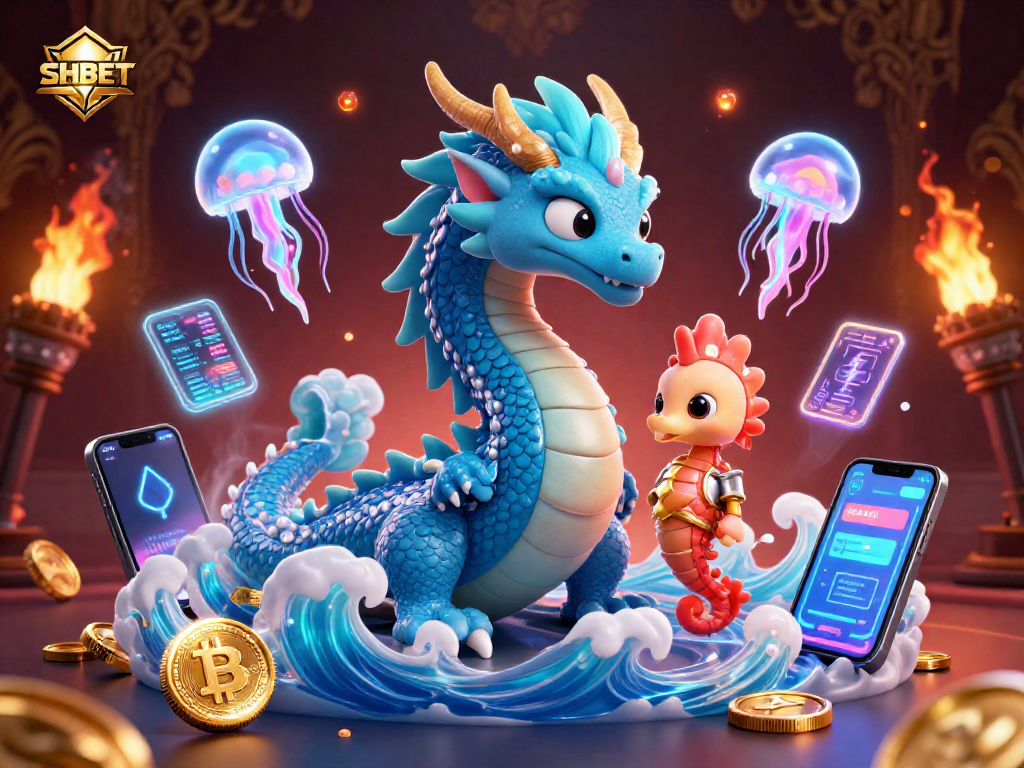 Win big at SHBET while enjoying a vibrant 3D illustration of casino elements in action.