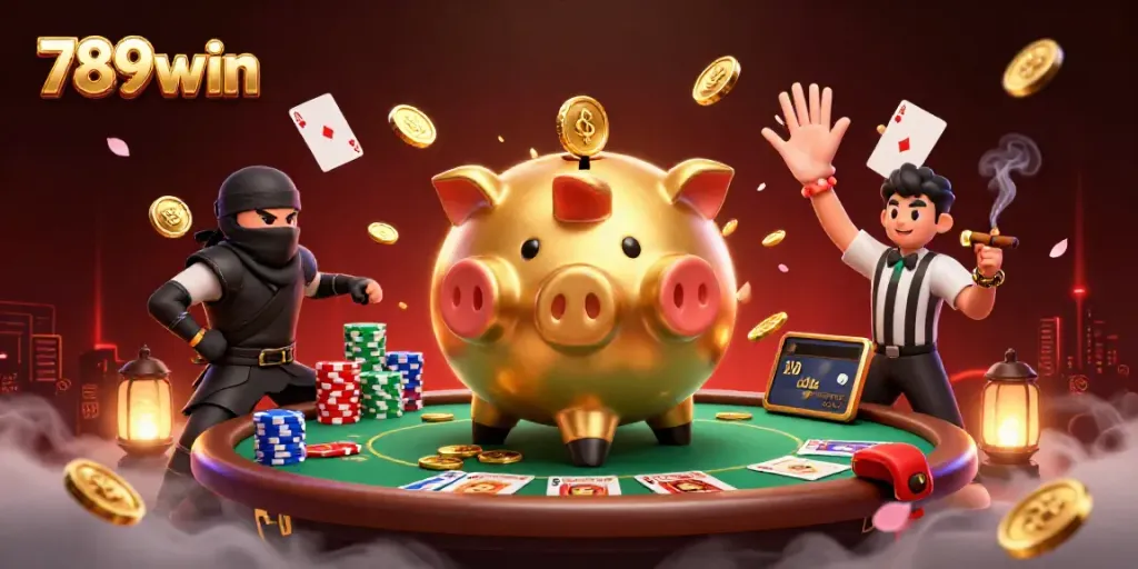 Play and win big with 789win in a thrilling casino showdown featuring iconic characters.