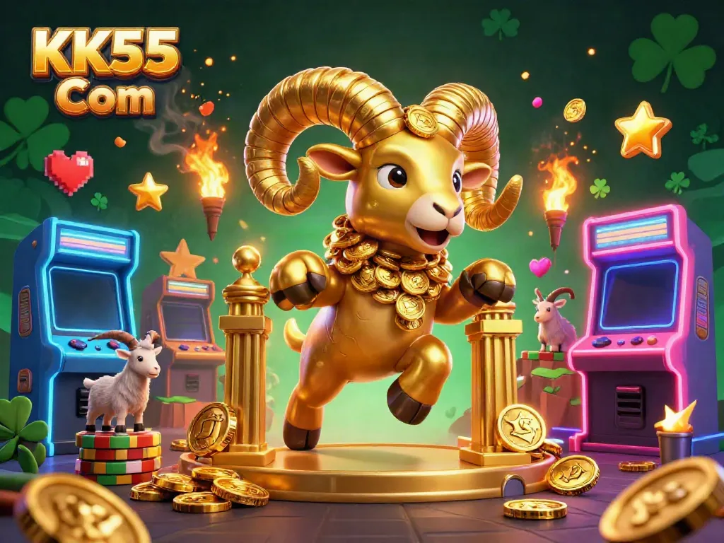 Engage with jackpot excitement at KK55 Com featuring a dynamic casino scene with vibrant animations.
