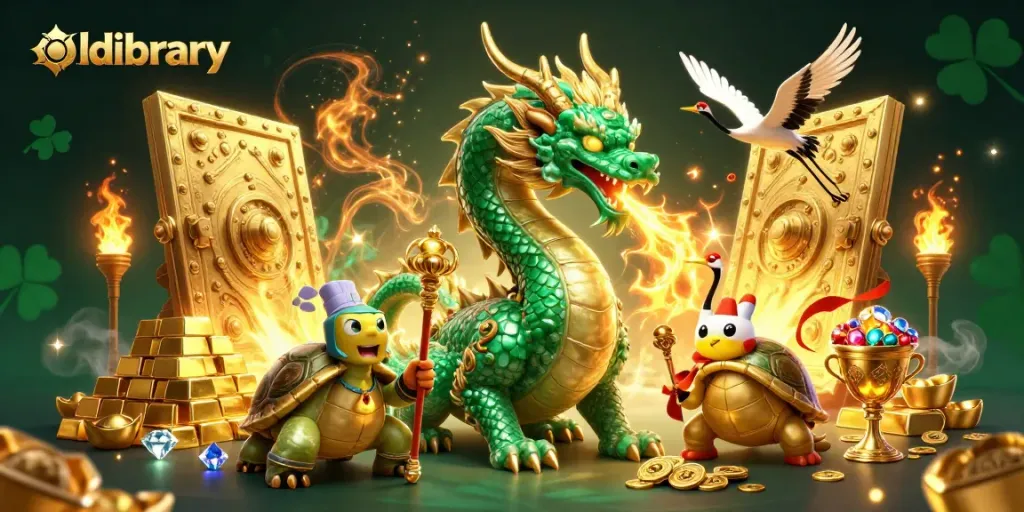 Experience winning thrills at oldlibrary casinos with 3D dragon, turtle sage, and flying cranes.