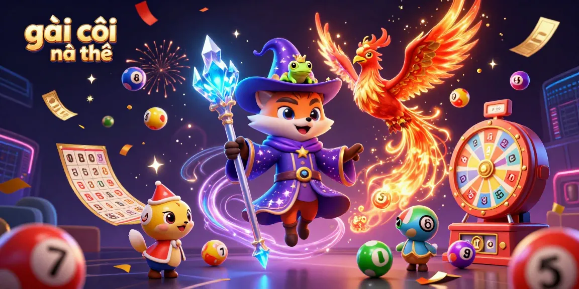 Engage with "gái gọi cần thơ" through dynamic lottery-themed gaming visuals in a vibrant setting.