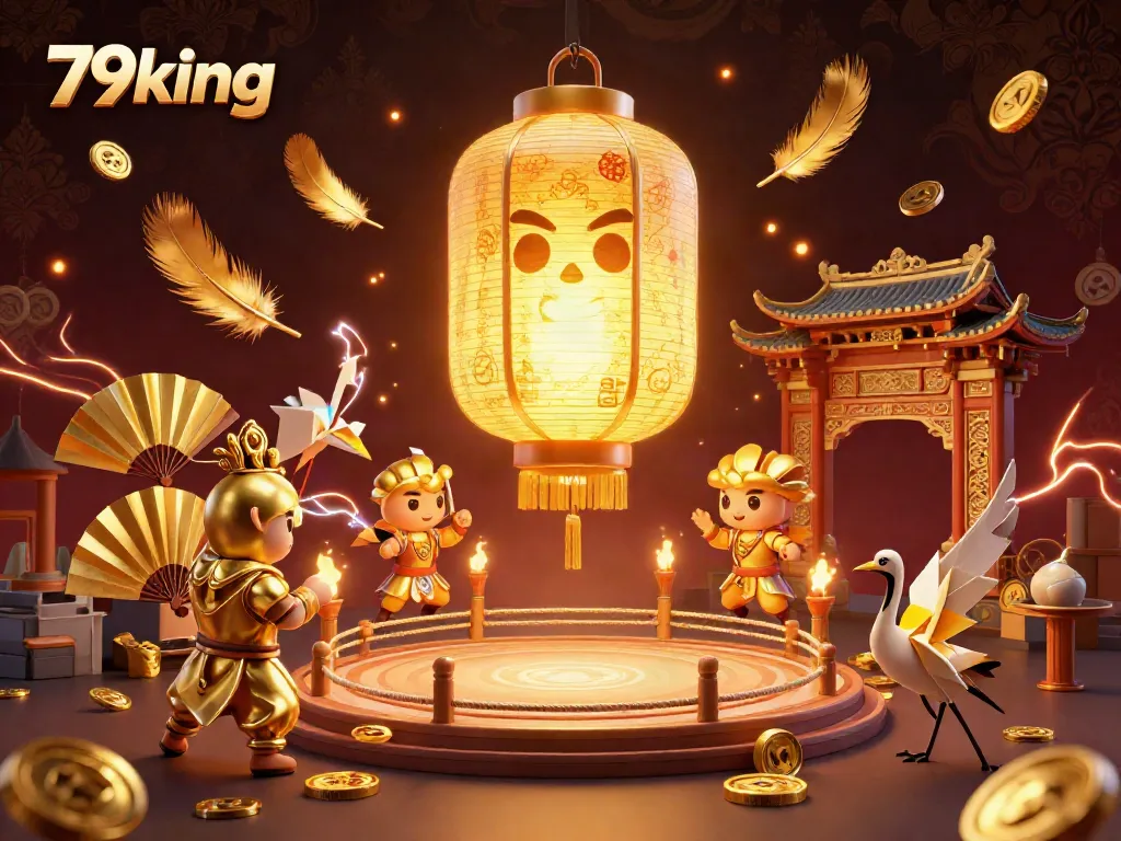 Engage with the exciting world of 79king casino gaming through this vibrant 3D illustration.