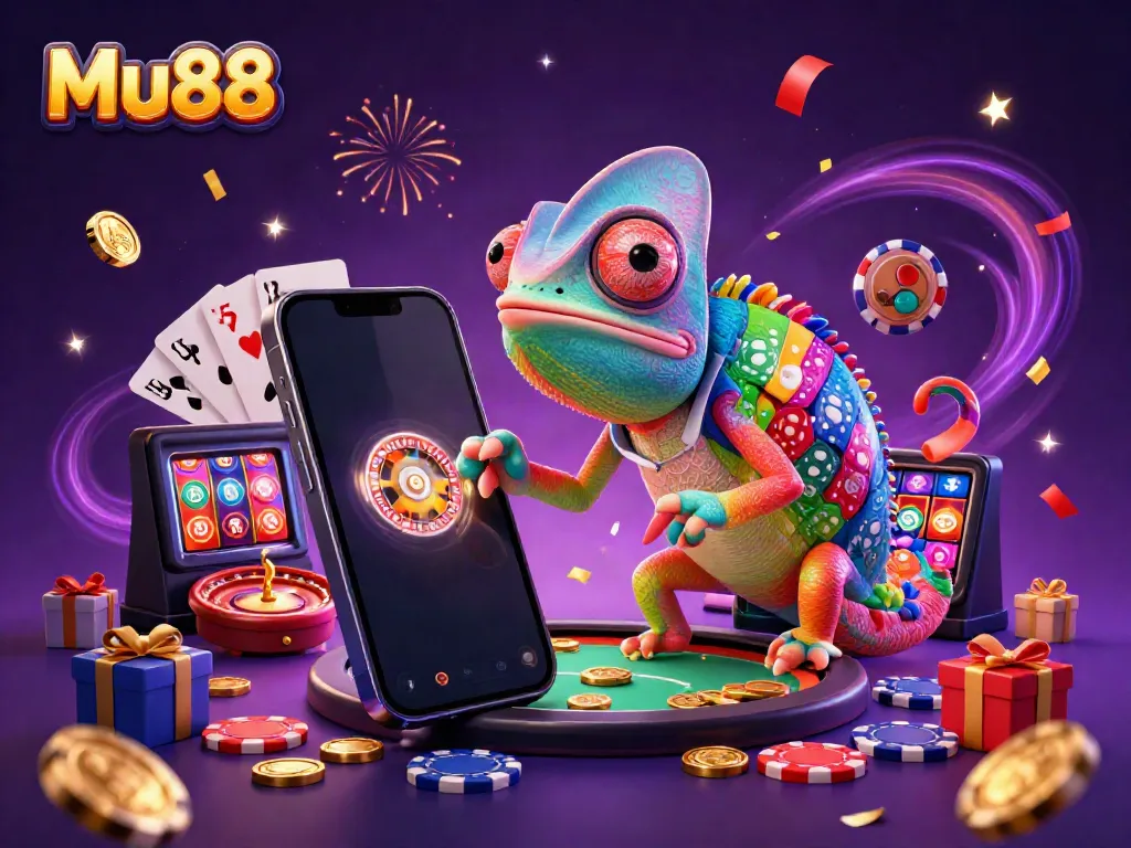 Experience thrilling gaming at Mu88 with colorful slot games and a lively casino atmosphere.