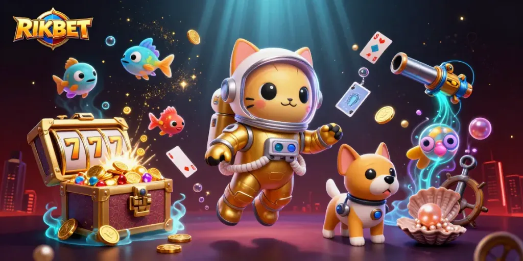 RIKBET offers casino experiences featuring exciting gold coins and game elements for immersive play.