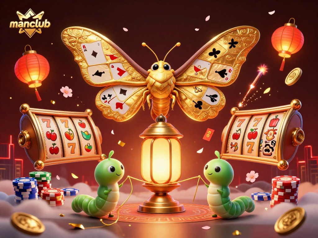 Engage with the vibrant manclub experience in this dynamic casino-themed illustration.