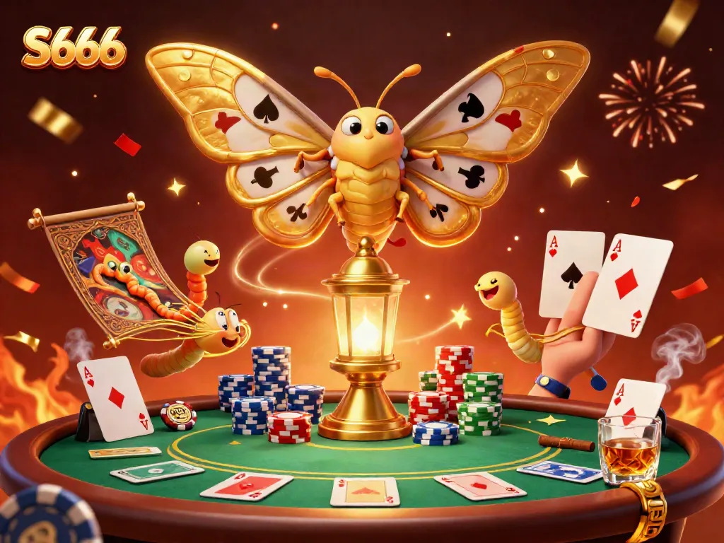 Experience thrilling S666 gameplay with vibrant 3D illustrated casino elements, showcasing luck and excitement.